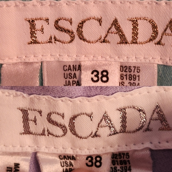 ESCADA Women’s Pants Cotton Blend Size 38 Bundle. 29.5" Waist US - Picture 6 of 12